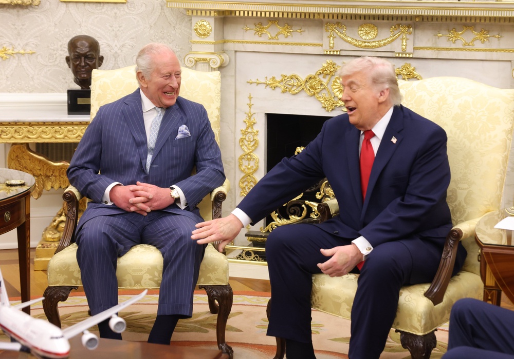 The King expressed gratitude to the American people (Ian Vogler/Daily Mirror/PA) (PA Wire)