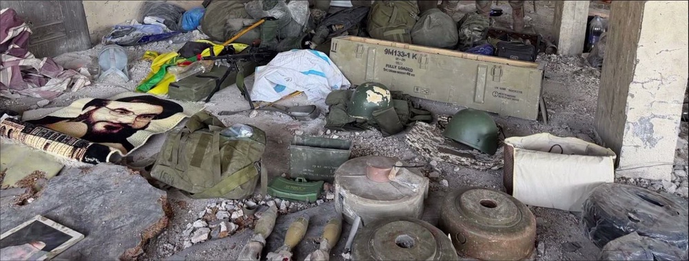 The IDF claimed to have located hundreds of weapons in Hezbollah sites (IDF)