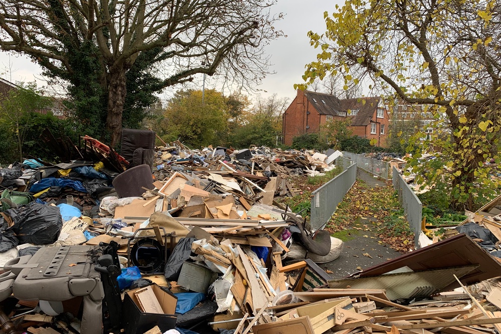 The rubbish came from construction and house clearances (Environment Agency/PA Wire)