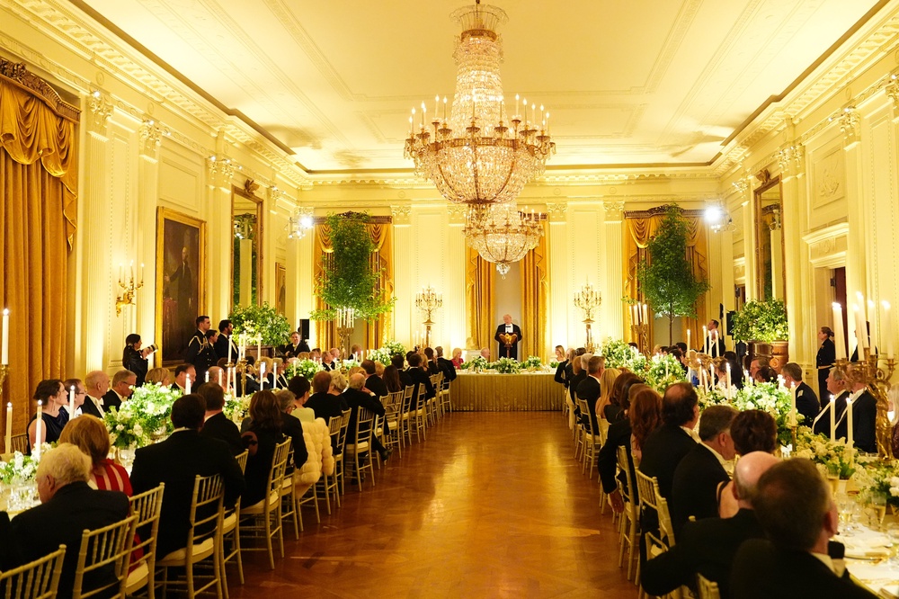 The star-studded guest list for the state dinner includes chief executives, Supreme Court justices and several Fox News hosts (PA)
