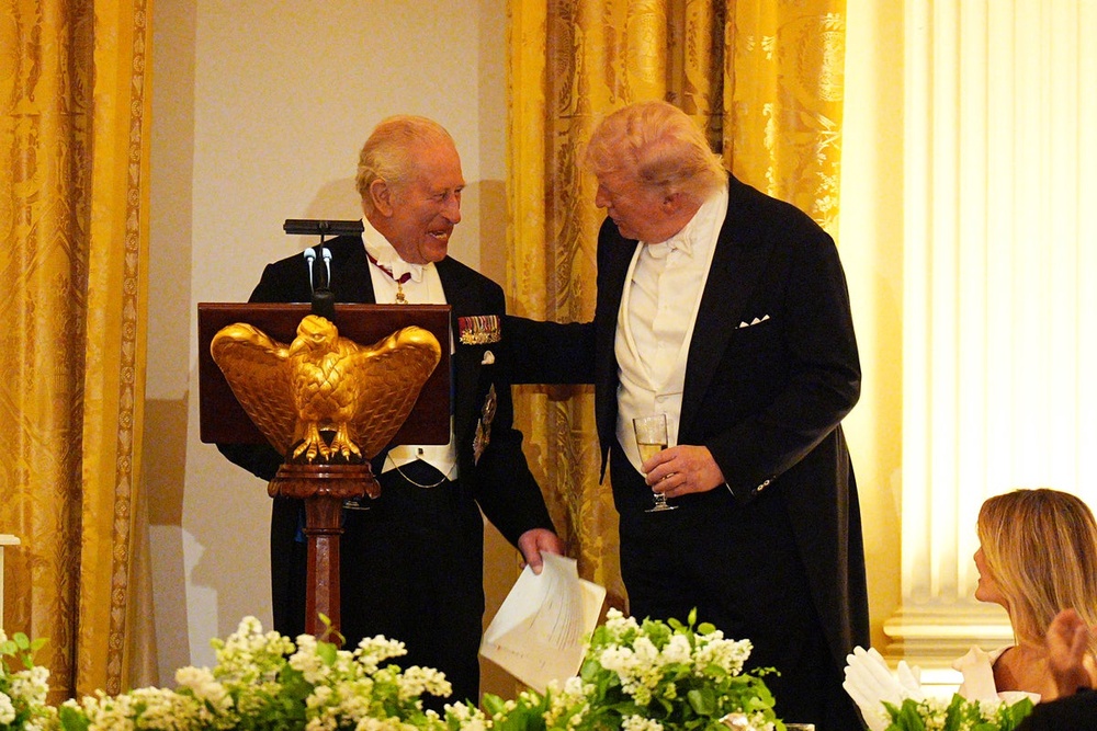 Image from: King Charles US visit live: Buckingham Palace responds after Trump claims King backed him over Iran nuclear weapons