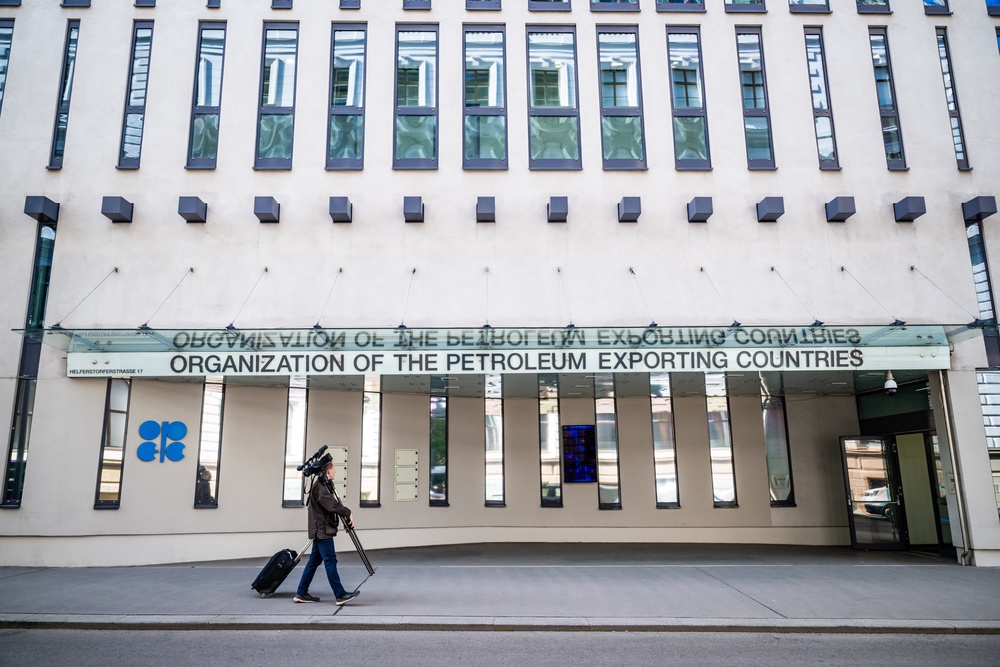 Exterior views of Opec (Organization of the Petroleum Exporting Countries) headquarters on 28 April 2026 in Vienna, Austria. Earlier, the United Arab Emirates announced that it is leaving the cartel of oil producers from 1 May, saying the decision 'reflects the UAE's long-term strategic and economic vision and evolving energy profile' (Getty)
