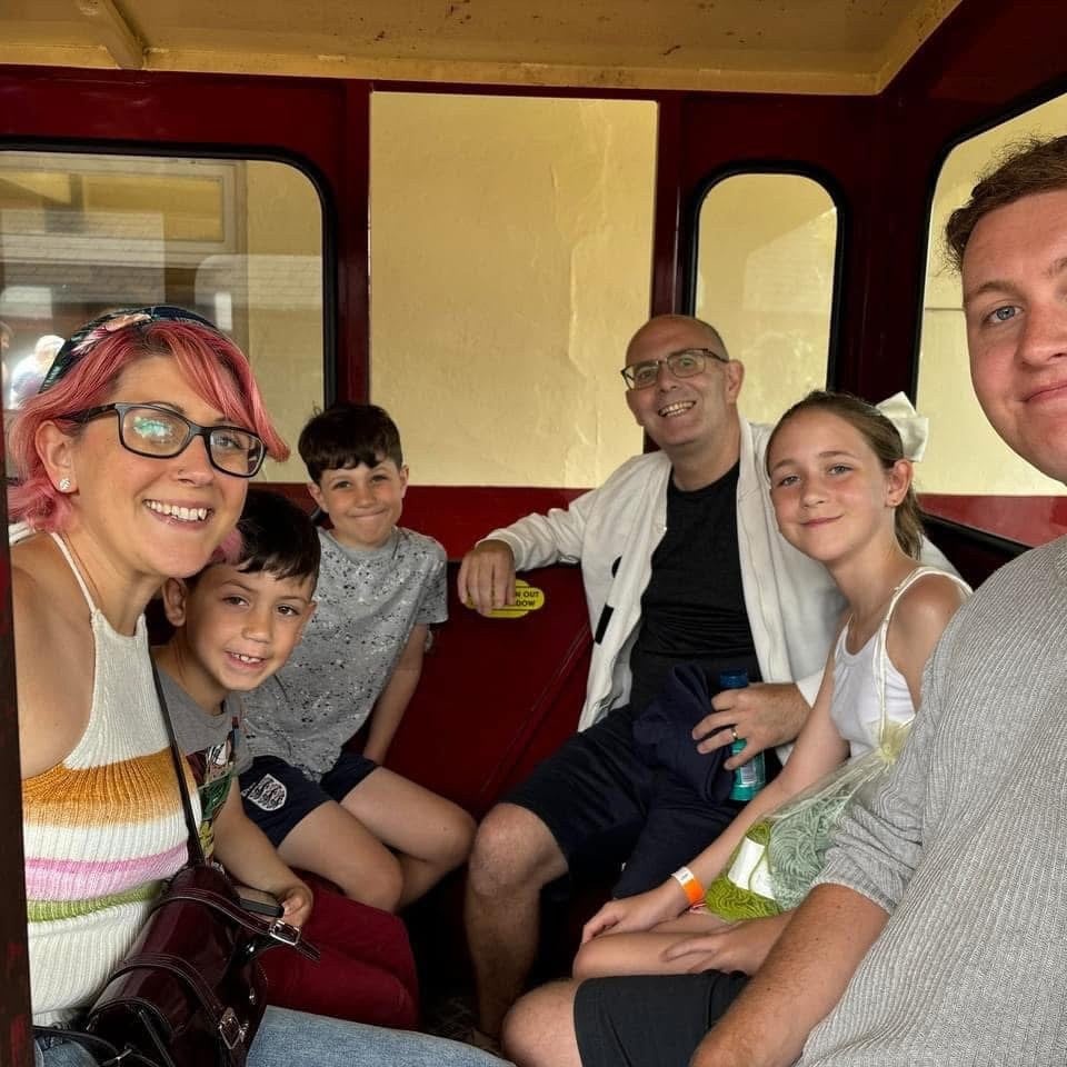 Jon and his family at Wicksteed Park (Collect/PA Real Life)