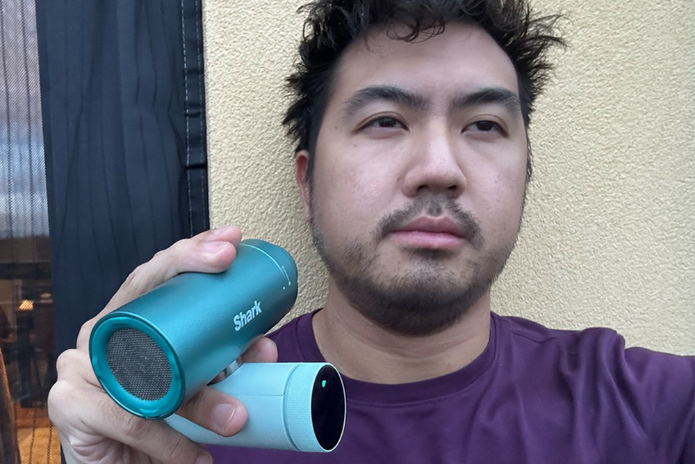 The Shark chillpill has two rounded barrels connected by a hinge (Alex Lee/The Independent)