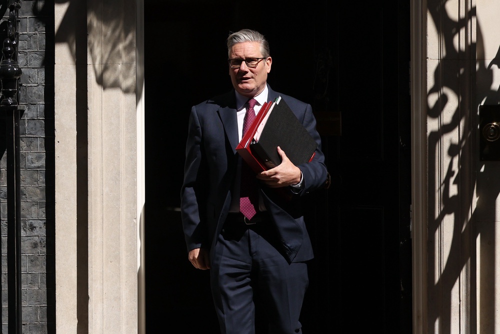 Prime minister Sir Keir Starmer departs 10 Downing Street for the House of Commons to attend the Prime Minister's Questions (Getty)