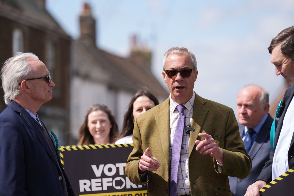 Reform UK leader Nigel Farage said his house was petrol bombed last year (Joe Giddens/PA) (PA Wire)