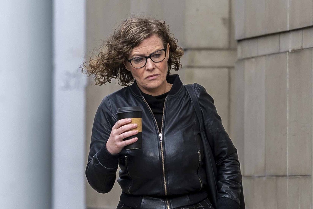 Fiona Donohoe, the mother of 14-year-old Noah Donohoe, arrives at Belfast Coroner’s Court (Liam McBurney/PA) (PA Wire)