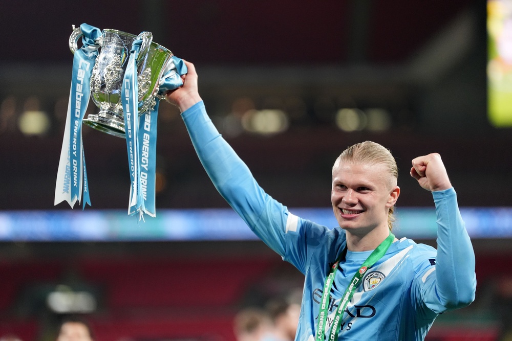 Man City could yet complete a domestic treble (PA)