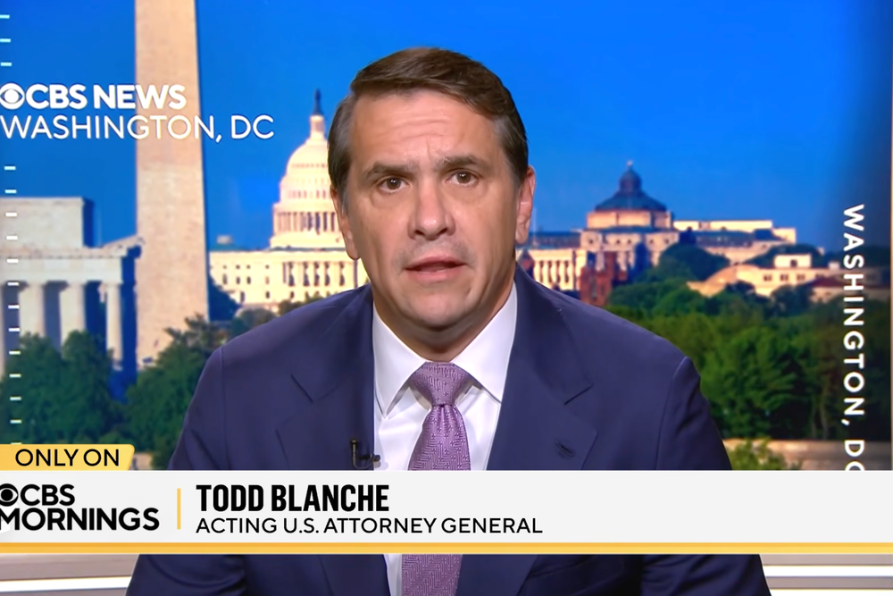Acting Attorney General Todd Blanche defends his latest two-count indictment against Comey (CBS)