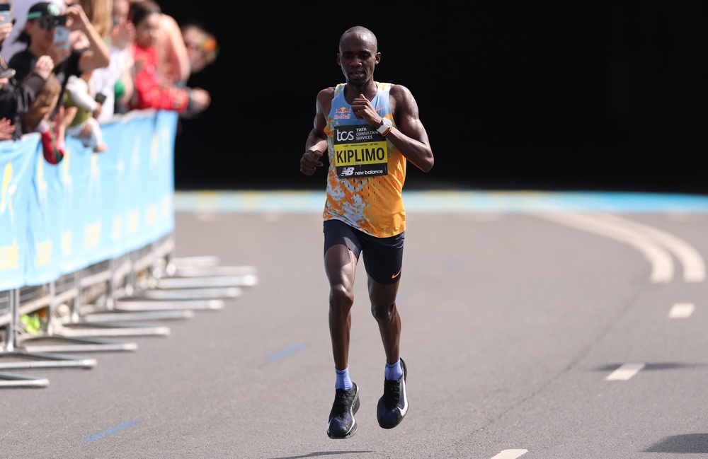 Jacob Kiplimo of Team Uganda competes in the Mens 2026 TCS London Marathon (Getty)