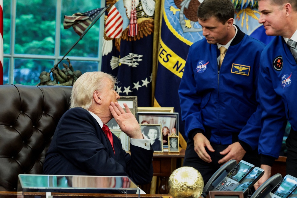 The Artemis II astronauts took a 10-day journey to the moon and back earlier this month (Reuters)