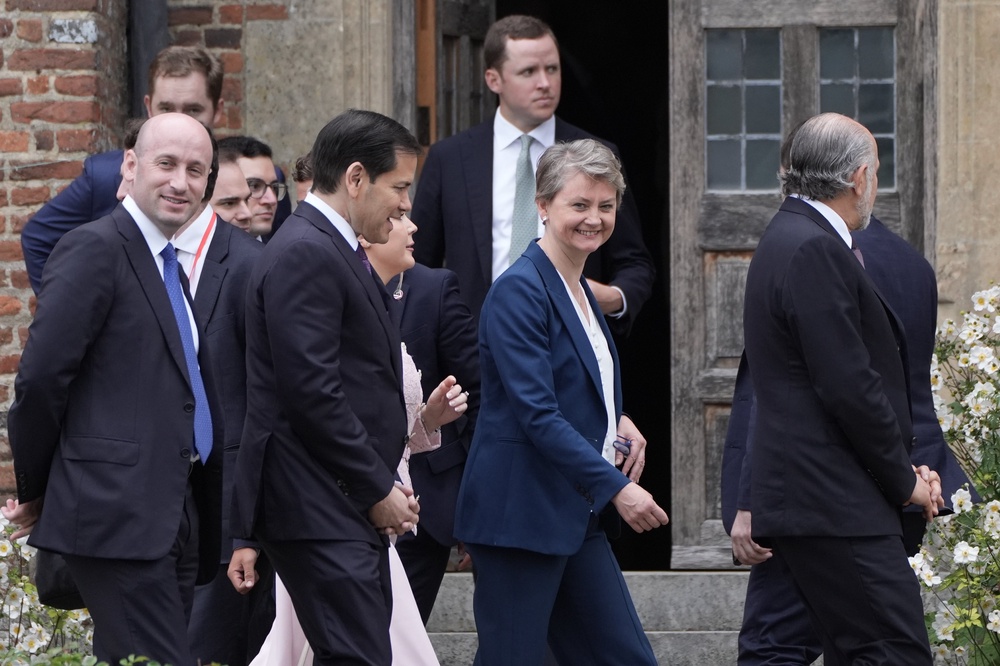Foreign Secretary Yvette Cooper and US secretary of state Marco Rubio (Stefan Rousseau/PA) (PA Archive)