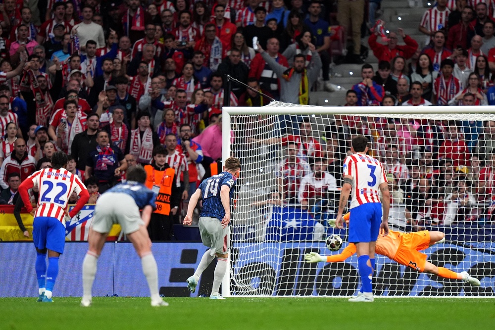 Viktor Gyokeres opened the scoring from the spot after winning a penalty in the first half (Getty)