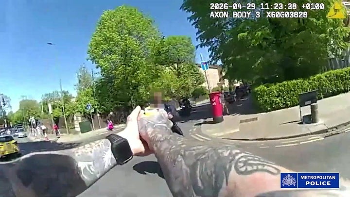 The Met Police released relevant bodyworn footage just hours after the Golders Green incident. (Metropolitan Police)