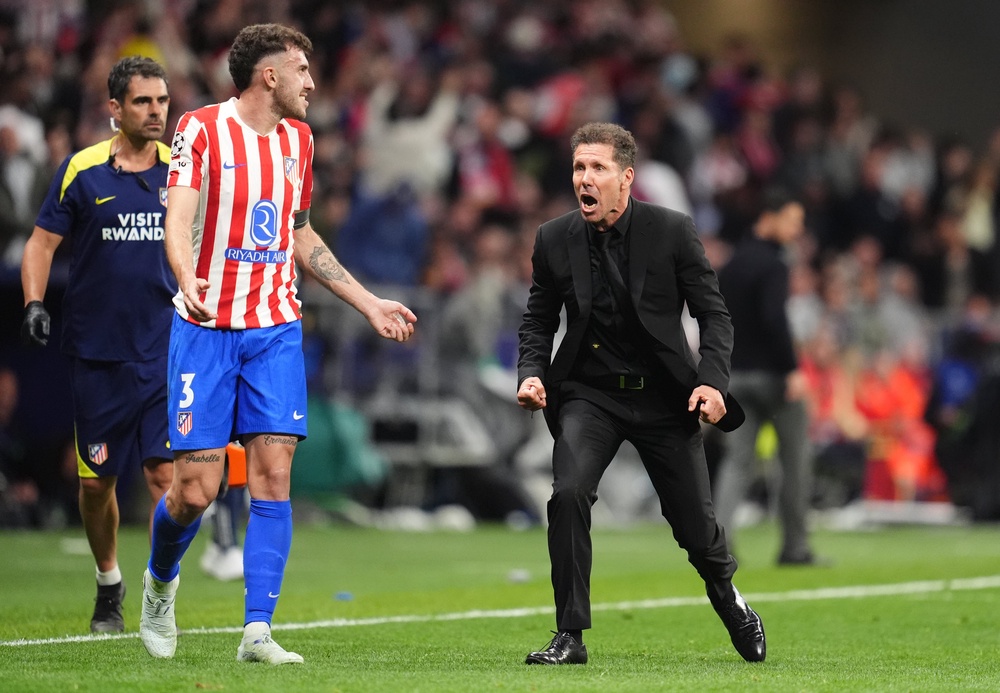 Diego Simeone disagreed with Mikel Arteta (Adam Davy/PA) (PA Wire)