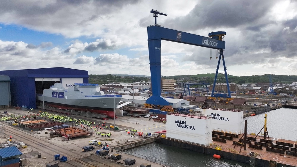 Babcock is tasked with constructing five frigates at its Rosyth facility in Fife. (PA Media)