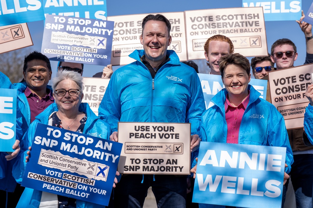 Scottish Conservative party leader Russell Findlay is targeting more seats for his party (Jane Barlow/PA) (PA Wire)