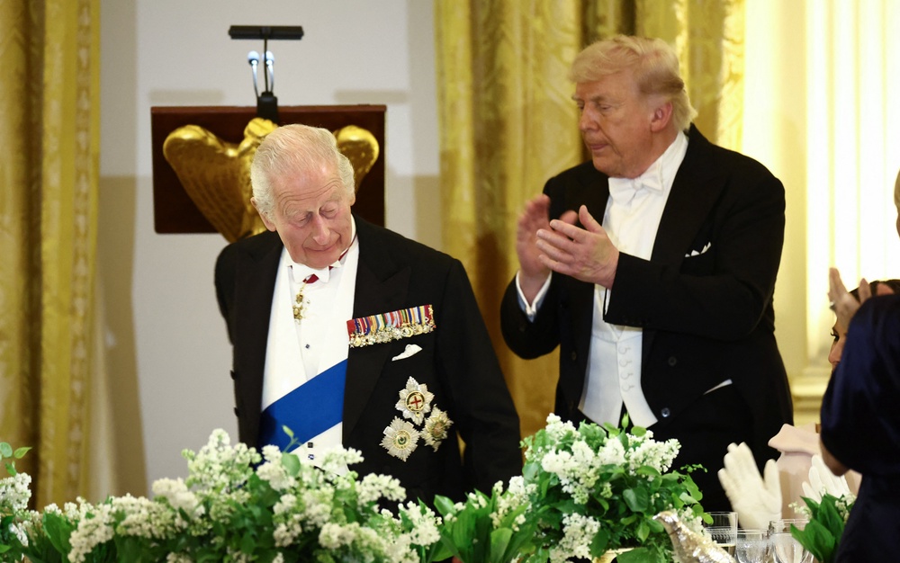 The King made the jibe during a White House state dinner (AFP/Getty)