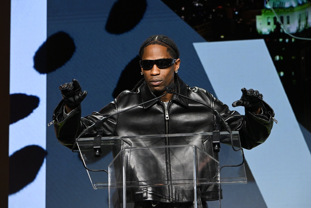 Rapper Travis Scott is among those who have spoken out against the use of Broadnax's rap lyrics as evidence (Getty)