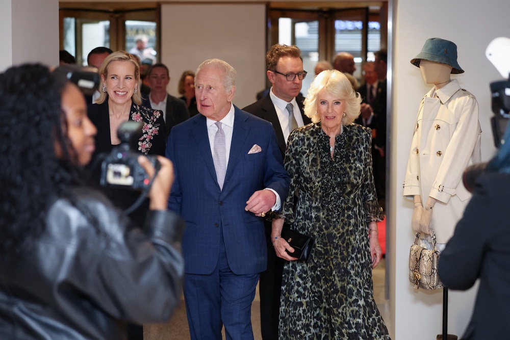 The King and Queen were on the third day of their week long U.S. tour (Getty)