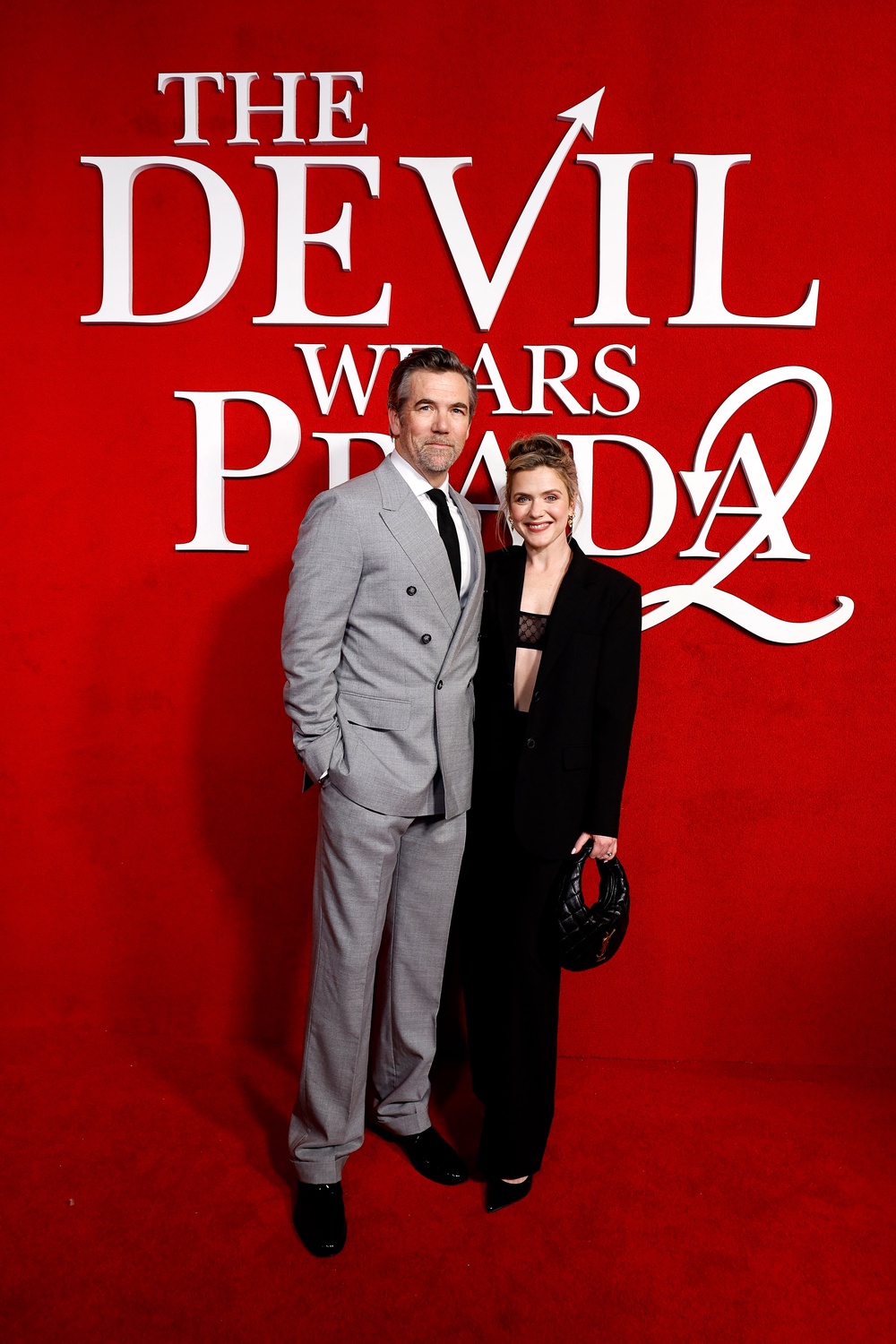 Patrick Brammall and Harriet Dyer at the Sydney premiere of 'The Devil Wears Prada 2' (Getty)