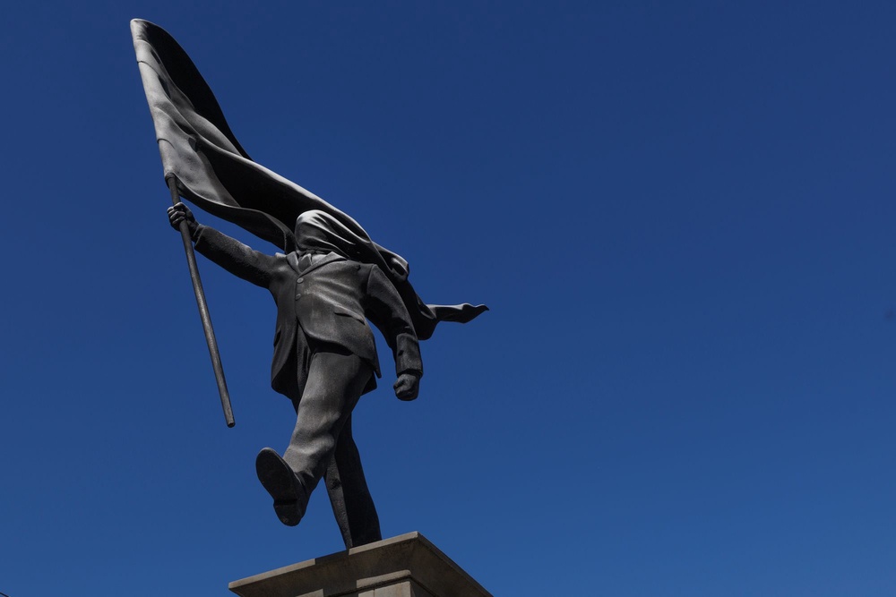 Banksy’s signature has appeared on a new statue in London (Getty)