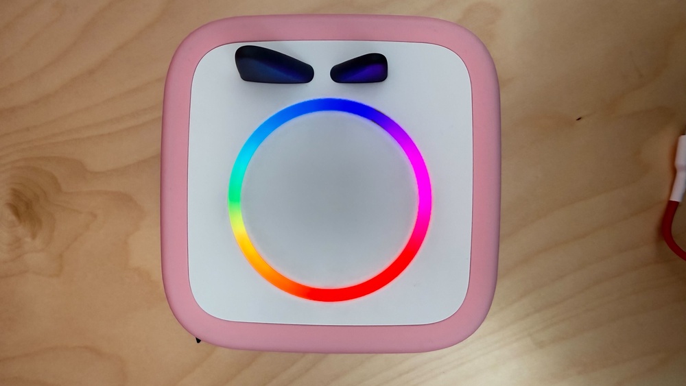 Version 2.0 now has a light up ring for visual feedback (Sarah Jones/The Independent)