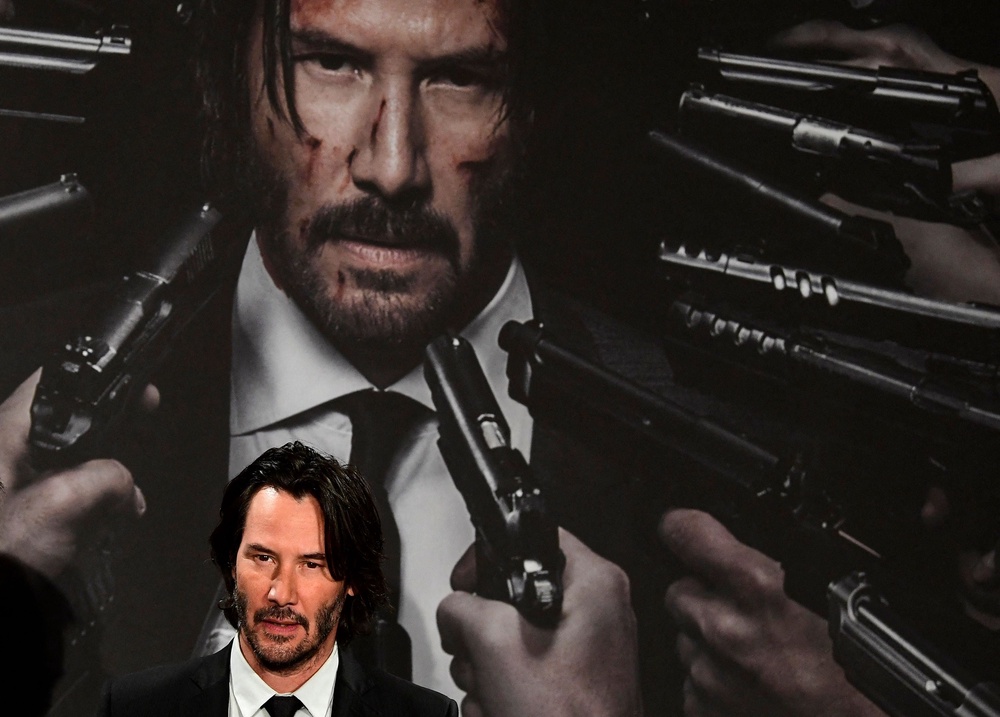 Kimmel was referring to the John Wick action movie franchise starring Keanu Reeves (AFP/Getty)
