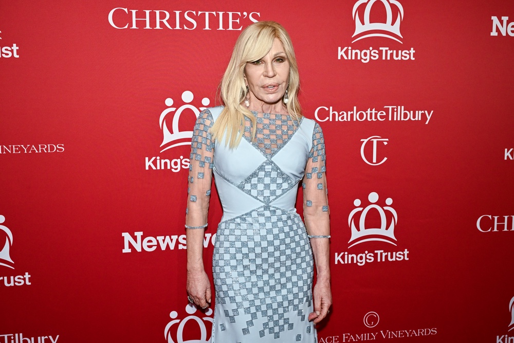 Fashion icon Donatella Versace also attended the event at Christie's New York (AP)