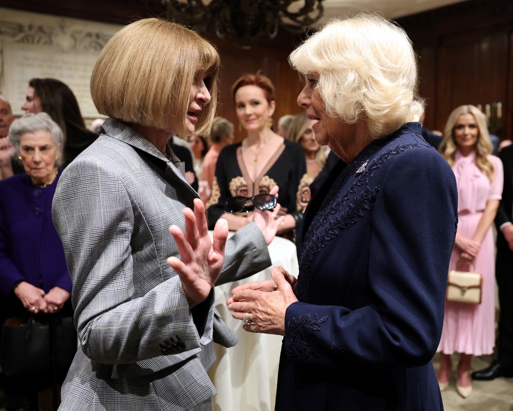 Wintour also met with Queen Camilla (Reuters)