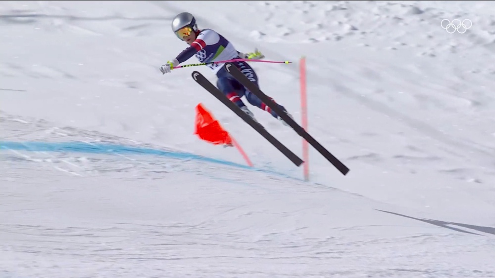 Vonn broke her leg at the Winter Olympics (Getty)