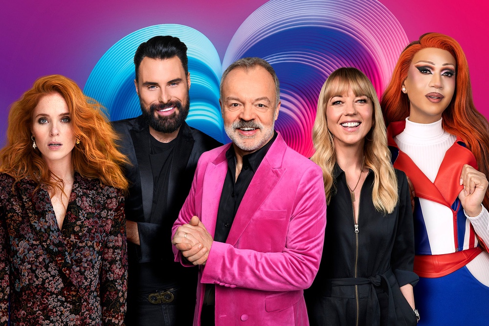 The BBC has unveiled its presenter lineup, featuring Angela Scanlon, Rylan, Graham Norton, Sara Cox and Tia Kofi (BBC)