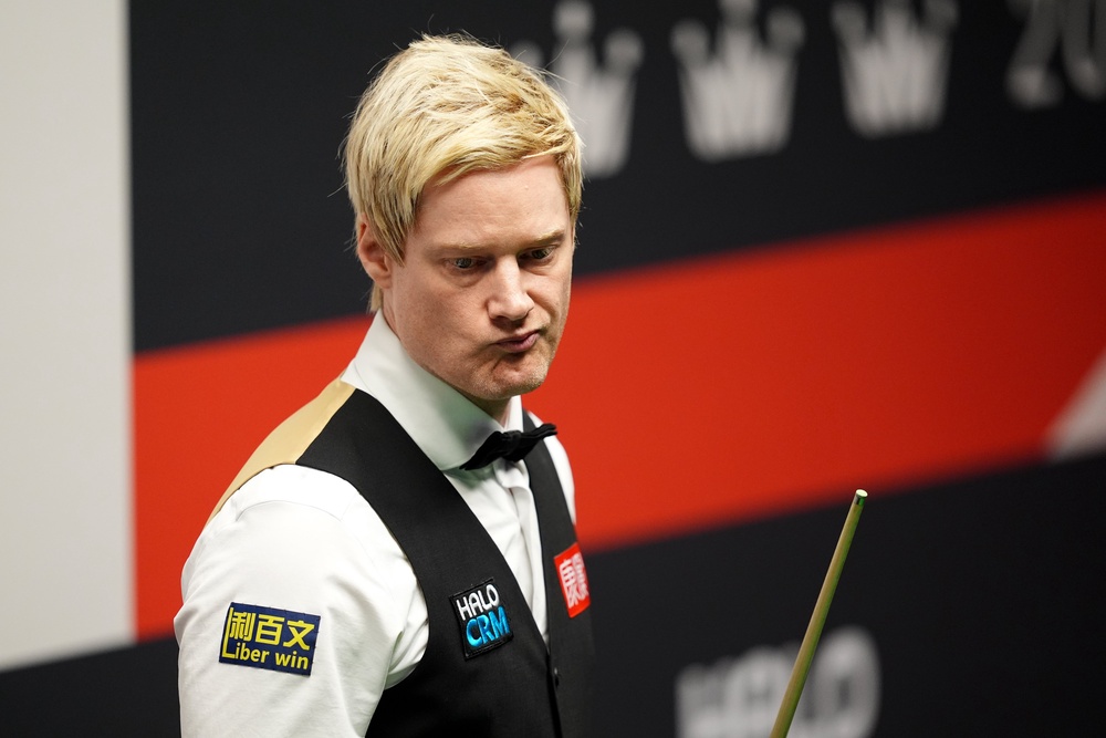 Neil Robertson was left hugely impressed by John Higgins’ safety play (PA)