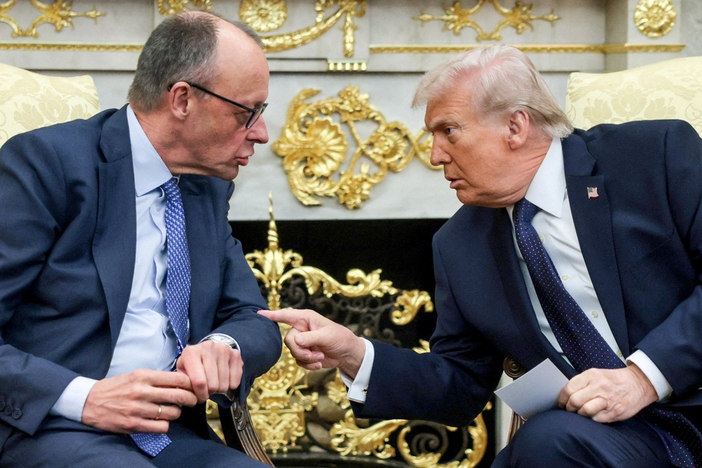 Remarks have been thrown by both the German chancellor and the US president this week (Reuters)