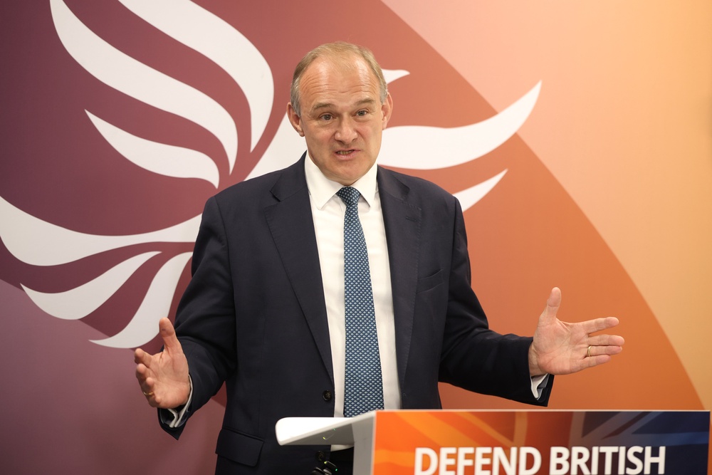 Lib Dem leader Ed Davey said he is focused on cutting energy bills and improving local health services (Getty)