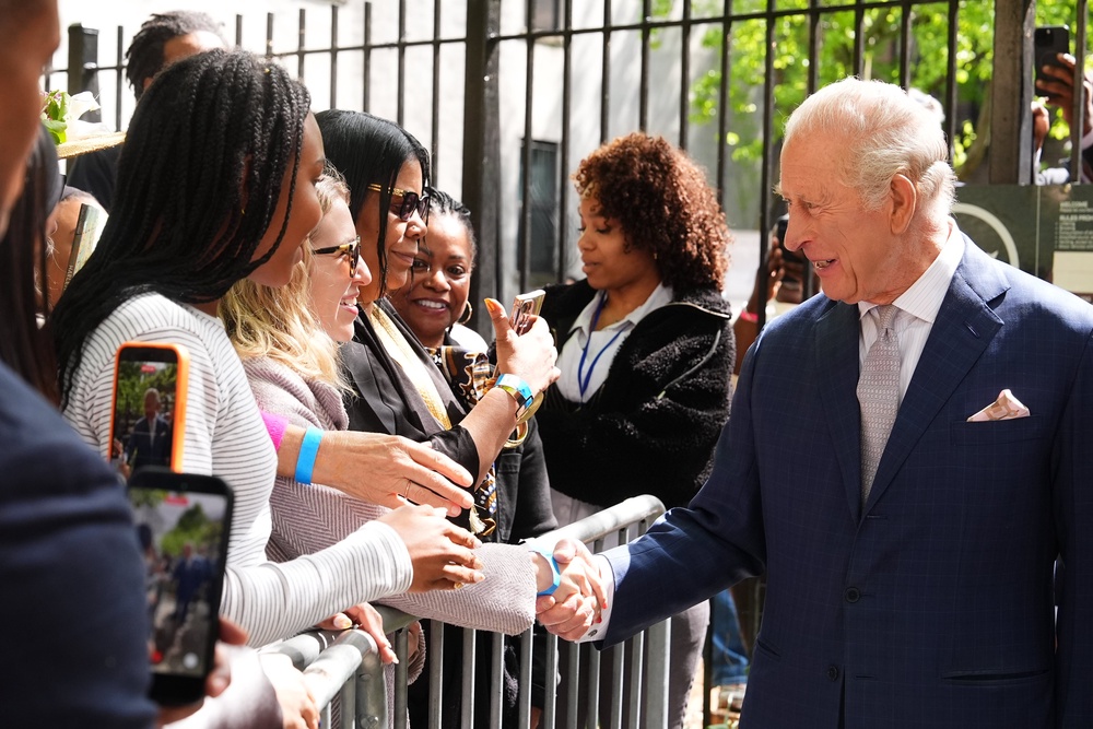 Charles meets members of the public (Aaron Chown/PA) (PA Wire)