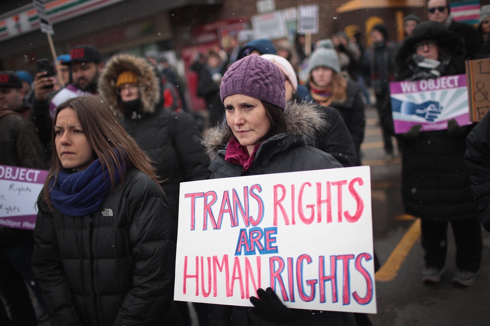 Restrictions on the rights of members of the transgender and gender-nonconforming community have become a flashpoint in the United States (Getty Images)