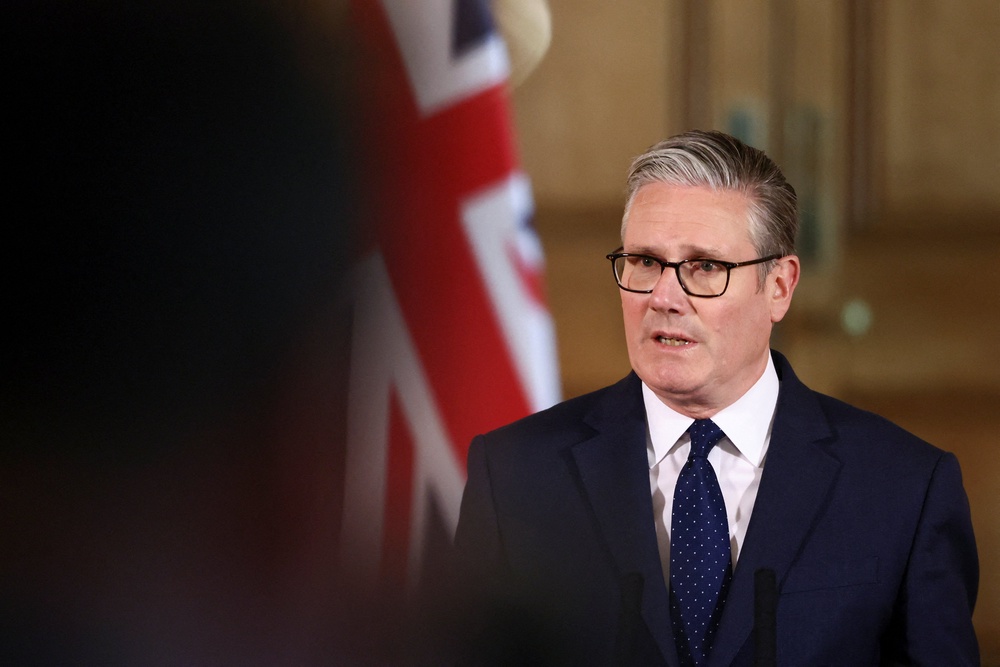 Sir Keir Starmer said Jewish people were scared during a speech (Jack Taylor/PA) (PA Wire)