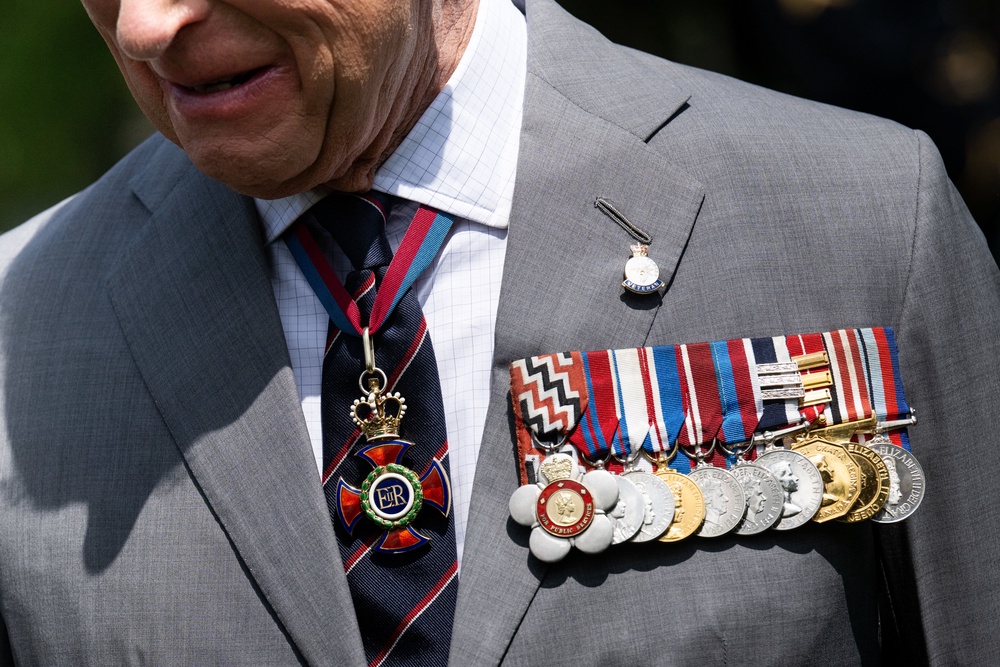 Medals worn by the King during a visit the Arlington National Cemetery (Saul Loeb/PA) (PA Wire)