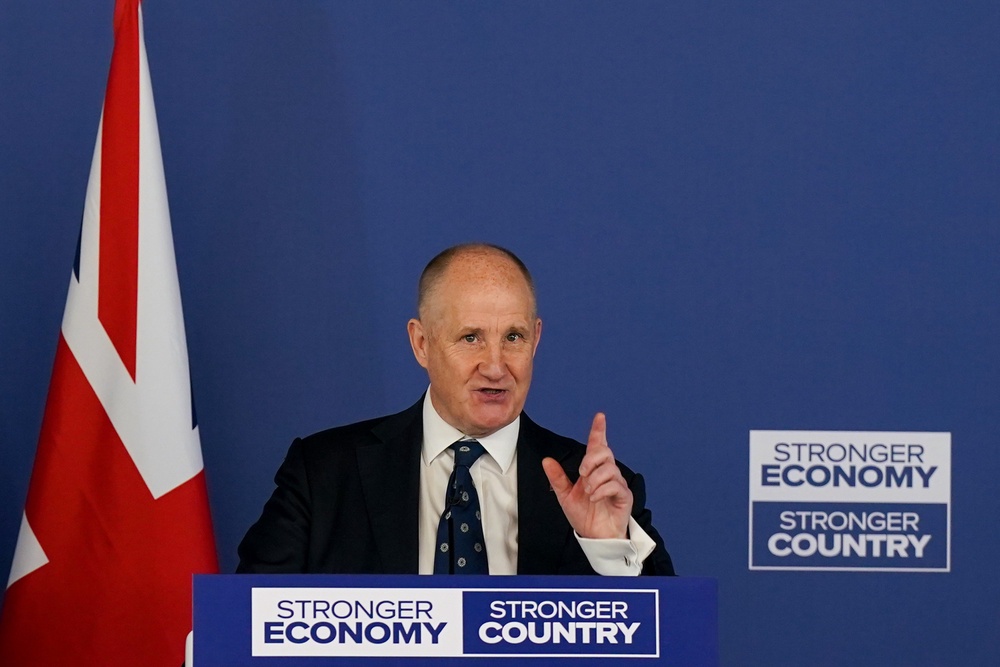 Tory chair Kevin Hollinrake has challenged Farage over Reform’s vetting of its candidates (Getty)