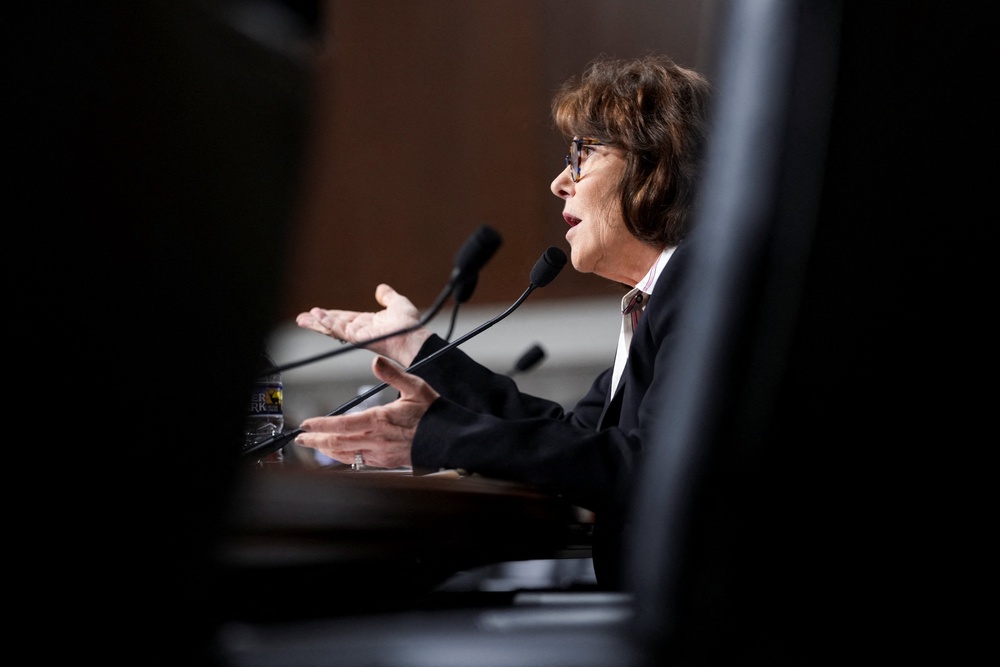 Sen. Jacky Rosen labeled Hegseth an 'anti-Semite' during the hearing on Thursday (Reuters)