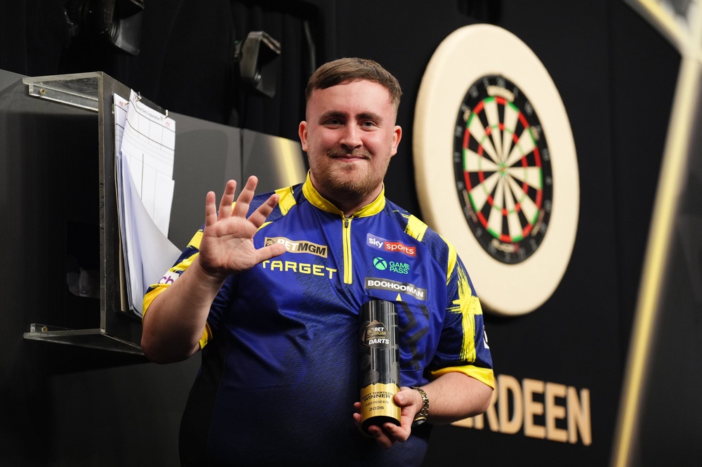 Luke Littler collected a fifth nightly win of this year’s competition (Andrew Milligan/PA) (PA Wire)