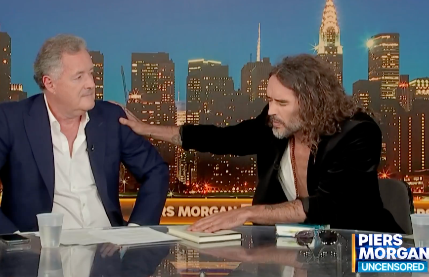 Russell Brand’s 90-second search for a Bible passage has fast become one of the most-used memes of the year so far (YouTube)