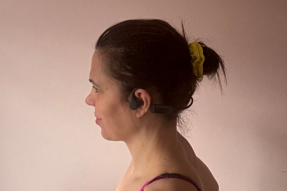 These headphones are easy to use in the water (Zoe Griffin/The Independent)