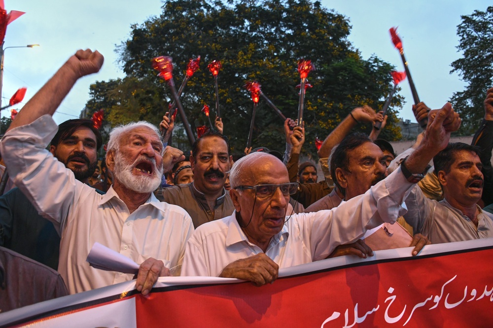 Members of trade unions take part in a rally a day ahead of the International Labor Day, in Karachi, Pakistan. (Copyright 2026 The Associated Press. All rights reserved.)