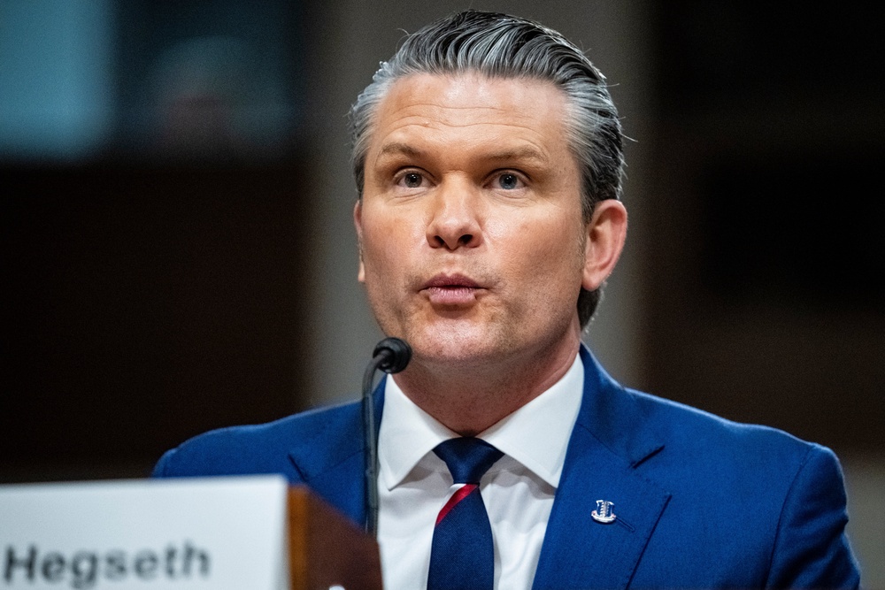 The debate was sparked by Defense Secretary Pete Hegseth claiming that he had spoken to Americans who were 'grateful' for President Trump taking on Iran (Getty)