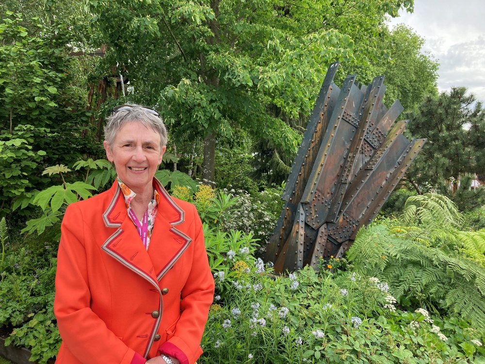 Sarah Eberle at a previous RHS Chelsea Flower Show (PA)