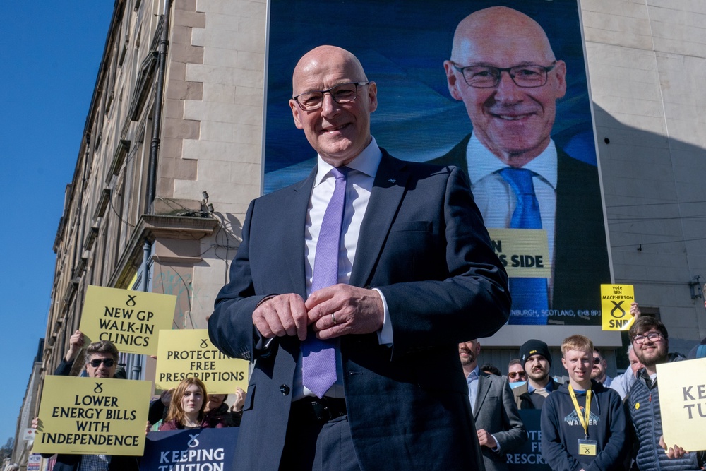 Scots go to the polls next week and the SNP appears on course for another victory (Jane Barlow/PA) (PA Wire)
