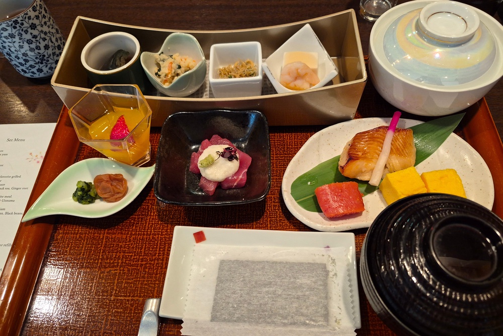 The traditional Japanese breakfast at Shibazakura makes for an authentic start to the day (Marc Mayo)