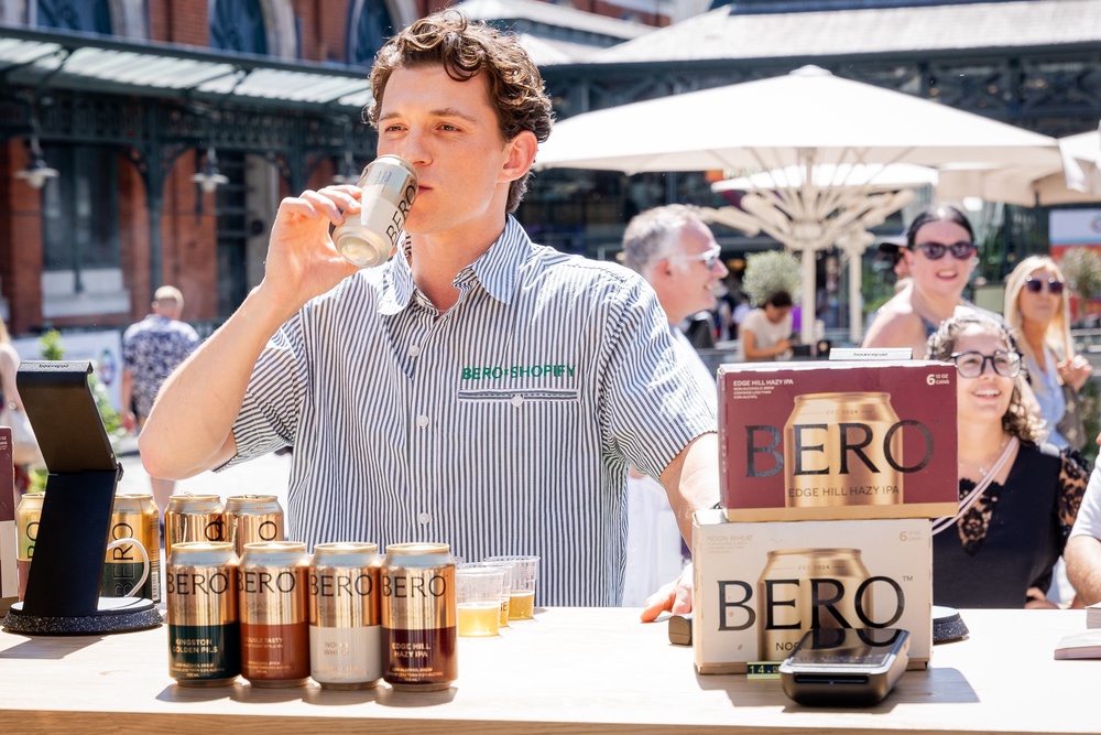 Tom Holland launched his non-alcoholic beer brand, Bero, in 2024, after two years of sobriety (Getty Images)